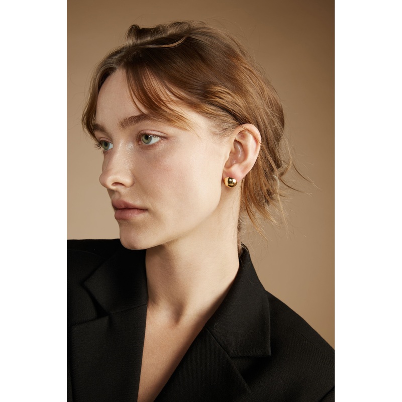 SPHERE EARRINGS Gold One Size