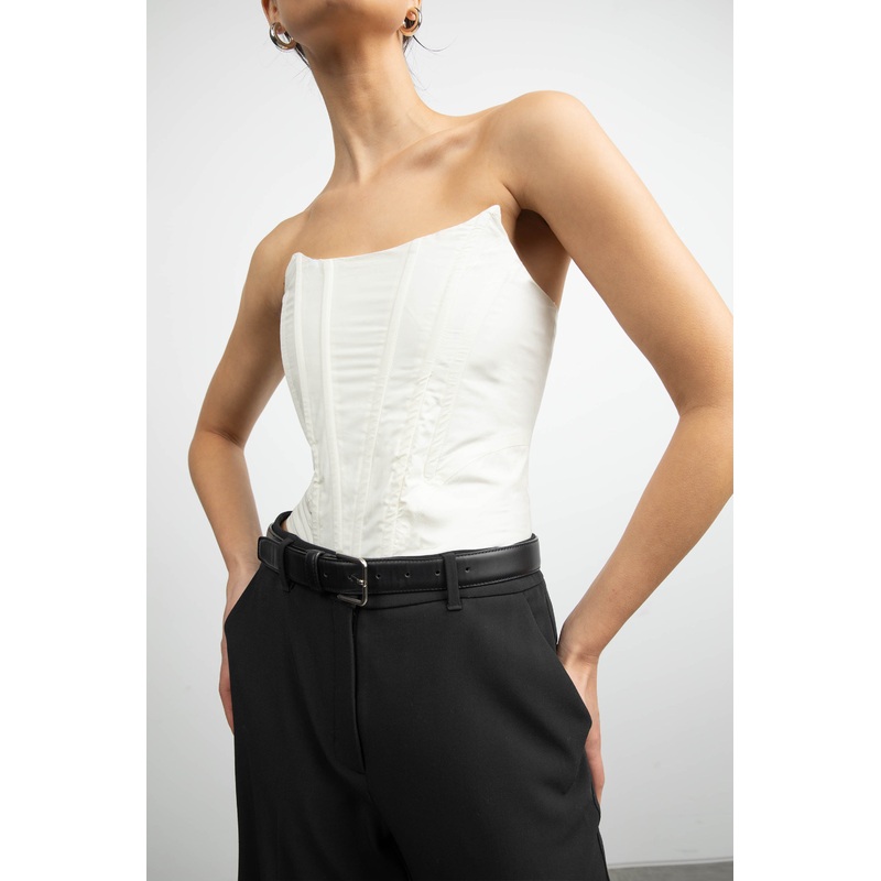 CORSET TOP Cream Extra Small