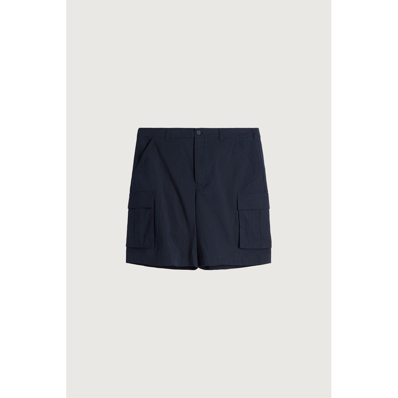 COTTON NYLON CARGO SHORT Black 28