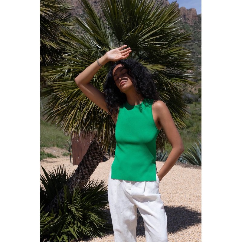 RACERBACK SWEATER TANK Amazon Green Extra Small