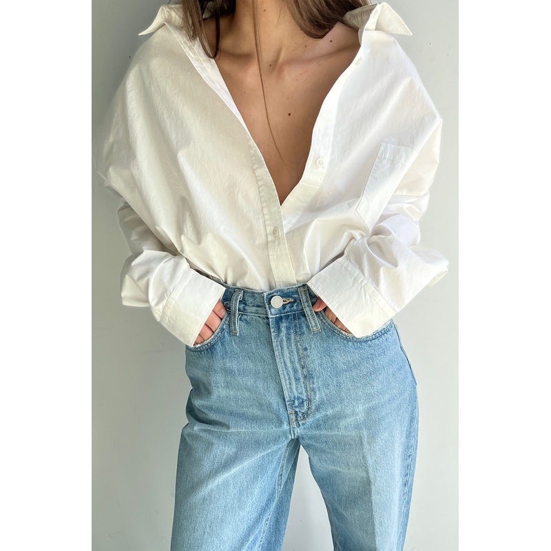 COTTON POPLIN SHIRT Striking Purple Extra Extra Small Extra Small