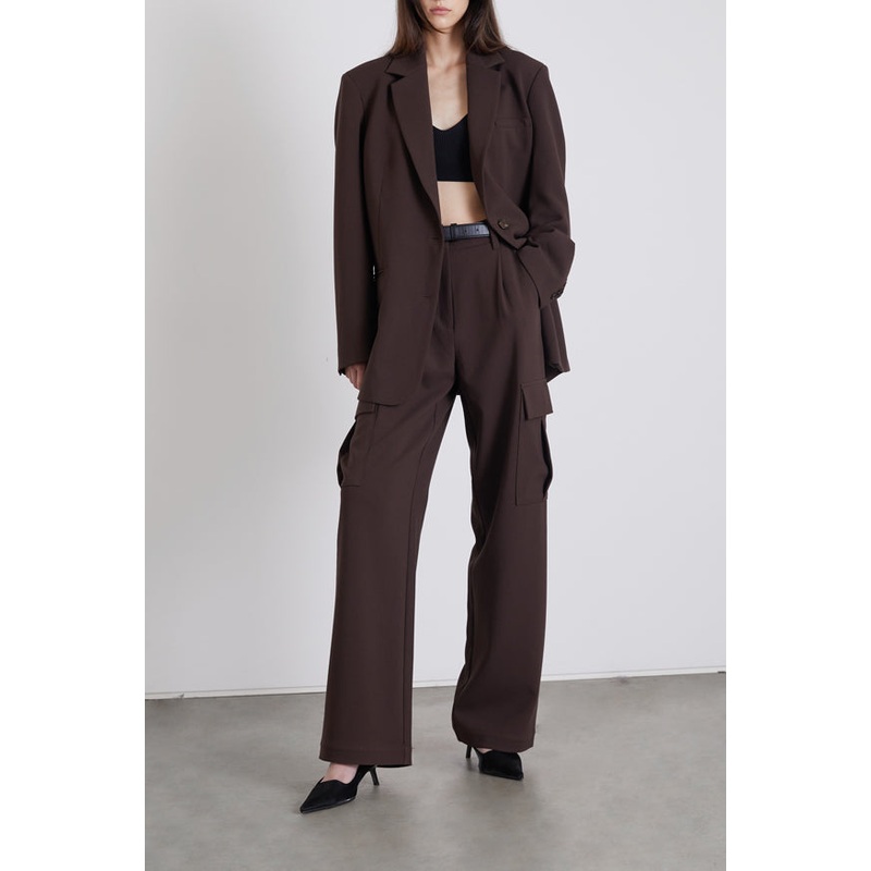 WOVEN CARGO TROUSER Coffee Bean 0
