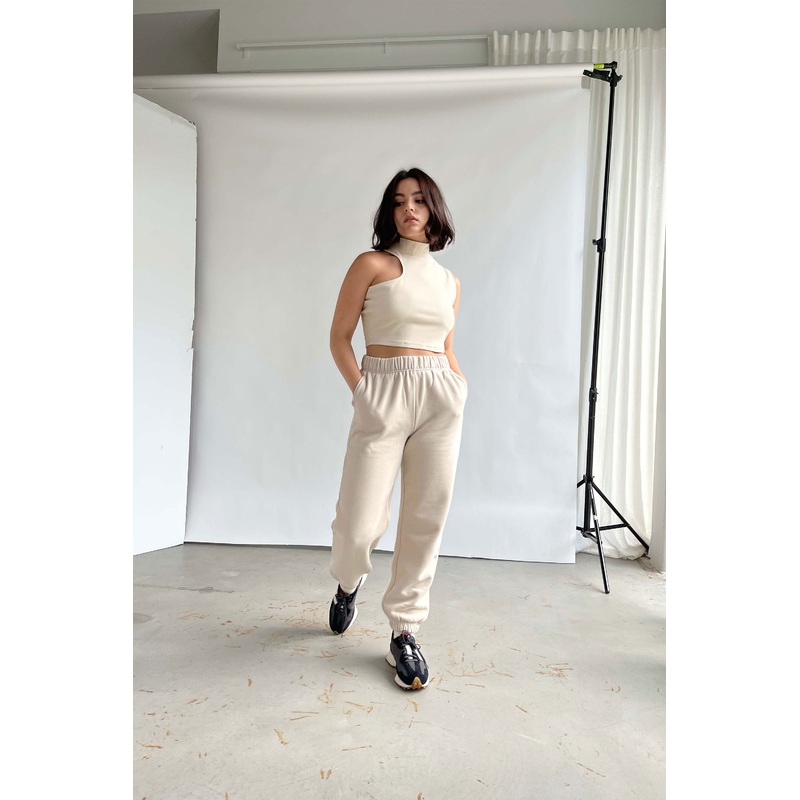 MOCKNECK TOP White Swan Extra Small